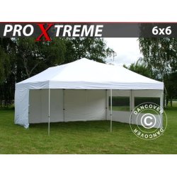 Snabbtlt FleXtents Xtreme 6x6m Vit, inkl. 8 sidor
