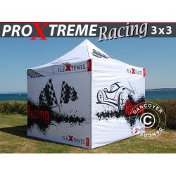Snabbtlt FleXtents PRO Xtreme Racing 3x3m, begrnsad utgva