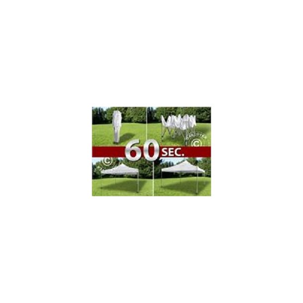 Snabbtlt FleXtents Pagoda Xtreme 3x3m / (4x4m) Vit, inkl. 4 sidor