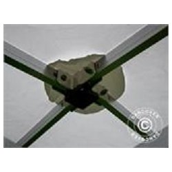 Snabbtlt FleXtents Xtreme Exhibition med sidovggar, 3x3m, Vit, Flamskert