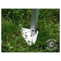 Snabbtlt FleXtents Xtreme Exhibition med sidovggar, 3x3m, Vit, Flamskert