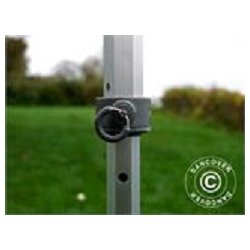 Snabbtlt FleXtents Xtreme Exhibition med sidovggar, 3x3m, Vit, Flamskert