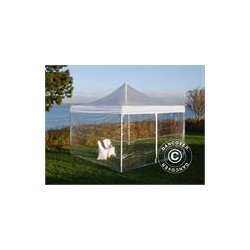 Snabbtlt FleXtents Xtreme 4x4m Transparent, inkl. 4 sidor