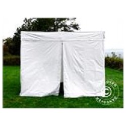 Snabbtlt FleXtents Xtreme Exhibition med sidovggar, 3x3m, Vit, Flamskert