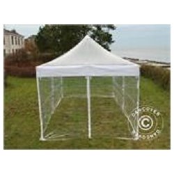 Snabbtlt FleXtents Xtreme 4x6m Transparent, inkl. 8 sidor