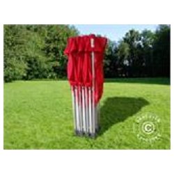 Snabbtlt FleXtents Xtreme 4x6m Rd, inkl. 8 sidor