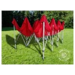 Snabbtlt FleXtents Xtreme 4x6m Rd, inkl. 8 sidor