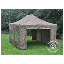 Snabbtlt FleXtents Xtreme 4x6m Kamouflage, inkl. 8 sidor