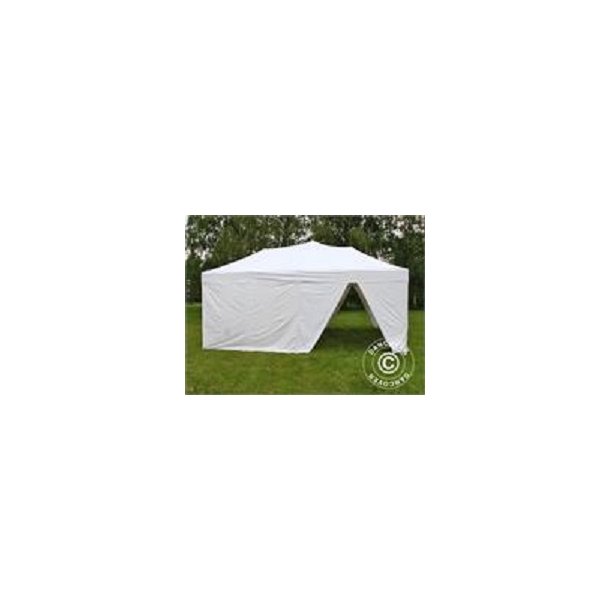 Snabbtlt FleXtents Xtreme 6x6m Vit, inkl. 8 sidor