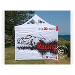 Snabbtlt FleXtents PRO Xtreme Racing 3x3m, begrnsad utgva