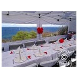 Snabbtlt FleXtents Xtreme 4x12m Vit, inkl. sidor