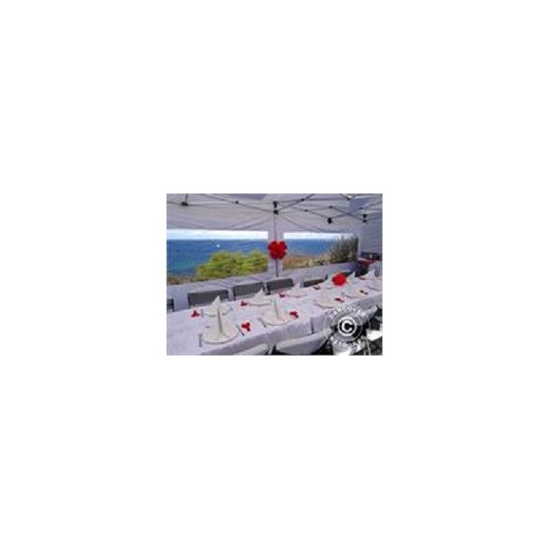 Snabbtlt FleXtents Xtreme 4x12m Vit, inkl. sidor