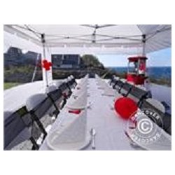 Snabbtlt FleXtents Xtreme 4x12m Vit, inkl. sidor